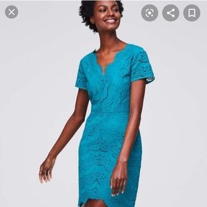 Petite Loft Formal Sheath Dress